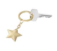 TROIKA Porte-clés étoile GOLDEN STAR Porte-clés étoile Pendentif en métal chromé et doré mat Design inspiré du ciel étoilé nocturne Original