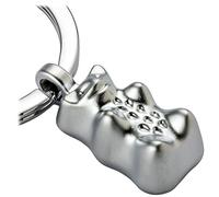 TROIKA Porte-clés HARIBO Ours dorés Ours en caoutchouc HARIBO Gold Bär - Métal moulé, argenté, handlich, Porte-clés ours en caoutchouc