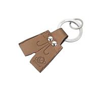 TROIKA Porte-clés Oktoberfest™ 2025 Lederhose avec embossage Oktoberfest en cuir 100% Made in Germany Porte-clés Oktoberfest 2025 avec anneau breveté NAIL GUARD en acier inoxydable