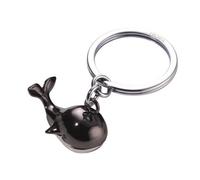 TROIKA Jack Pott - KR18-17/GM - Porte-clés Baleine - Fonte métallique- Brillant - Chrome - Argent, Gunmetal Gris - TROIKA-Original