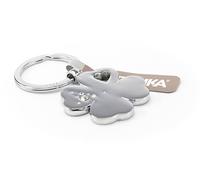 Troika - Porte-Clés Trèfle - GIRLS BEST FRIENDS "CLOVER" - Chrome Brillant - Cristaux Swarovski
