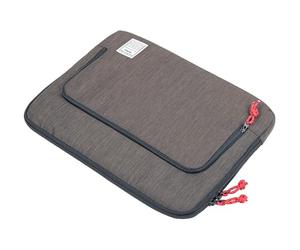 TROIKA Sacoche pour ordinateur portable jusqu'à 14" - Protection contre les chocs - Compartiment pour câble pour accessoires - Avec bandes élastiques - Poignée de transport - Passant de valise en