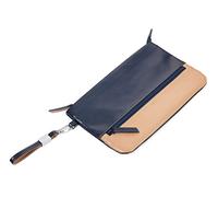 TROIKA Sandy Beach - TRV56/NB - Étui pour Documents de Voyage - 4 Compartiments intérieurs - 1 Compartiment extérieur - Porte-clés détachable - Cuir/Similicuir- Mat Original