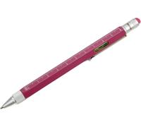 Troika Stylo À Bille Multifonction Construction En Laiton, Mine Noire, Règle Centimètre/Pouce, Échelle 1:20/1:50, Tournevis Plat/Cruciforme, Taille 150 X 11 X 13 Mm, Pip20/Of