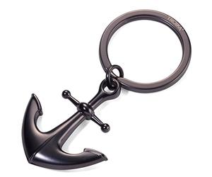 TROIKA Troika KR17-10/GM Porte-clés Ancre Nostalgie Espoir Porte-bonheur Mat Gris métal