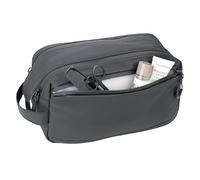 TROIKA TROIKA TROIKA Black Washbag 2 - Compartiment principal avec large ouverture - Deux fermetures éclair et aimant supplémentaire pour la fermeture - Tarpaulin (bâche) - Noir