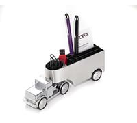 Troika Truck Desk Tidy Accessoire de bureau en forme de Camion avec essieu orientable