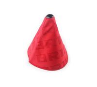 TROIOIUM Couvre-pommeau de Levier de Vitesse Universel en Toile Style JDM Bride, Colliers de Levier de Vitesse de Course RS-SFN059(Red)