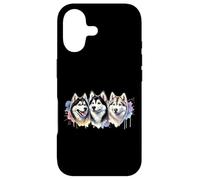 Trois adorables Huskies Coque pour iPhone 17