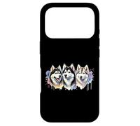 Trois adorables Huskies Coque pour iPhone 17 Pro