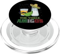 Trois Amigos Cinco De Mayo (Mexique Mexicain), Tequila, sel à la Lime PopSockets PopGrip pour MagSafe