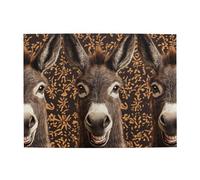 Trois ânes moqueurs Puzzle en bois de 500 pièces pour adultes Puzzle stimulant pour taille de jeu 38,1 x 50,1 cm