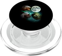 Trois Armadillos hurlent à la Lune 3 Loups Parodie drôle PopSockets PopGrip pour MagSafe