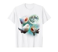 Trois Axolotls hurlent à la Lune 3 Loups Parodie drôle T-Shirt
