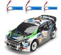 Trois Batteries 1/28 2.4g 4wd Brosse Rc Voiture Chassis En Alliage Vehicules Modèle Rtr