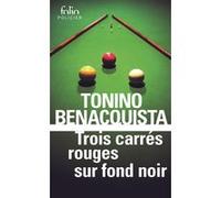 Trois carrés rouges sur fond noir