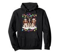 Trois Cavaliers King Charles Spaniel Noël Femme Homme Chien Sweat à Capuche