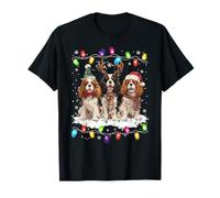 Trois Cavaliers King Charles Spaniel Noël Femme Homme Chien T-Shirt