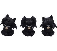 Trois chatons vampires sages comme figurines à collectionner Set de 3