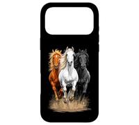 Trois Chevaux au Galop | Style équestre et Western Coque pour iPhone 17 Pro Max