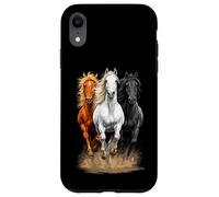 Trois Chevaux au Galop | Style équestre et Western Coque pour iPhone XR