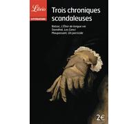 Trois chroniques scandaleuses L'Élixir de longue vie, Les Cenci, Un parricide - Honoré de Balzac - Librio - Poche - Roman