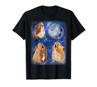 Trois cochons d'Inde Lune Weird 3 cochons d'Inde Hurlant Meme T-Shirt