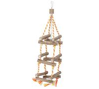 Trois Couches pour Animaux de Compagnie Stand en Bois Swing Ing Pont Jouet avec Corde CN pour Resser pour Mordre Les Plissages pour Animaux de Compagnie