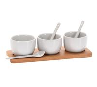 Trois coupes à rafraîchir en porcelaine, 22 x 8 cm, 4,5 cm