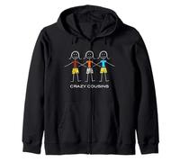 Trois cousines Amusantes pour Femmes et Filles Sweat à Capuche