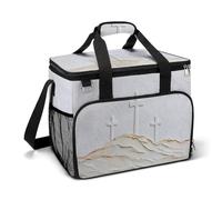 Trois croix sur la colline Sac isotherme de plage isotherme portable anti-fuite avec bandoulière