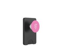 Trois cœurs esthétiques Rose Vif PopSockets PopWallet pour MagSafe