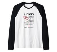Trois cœurs Rouges Symbole d'amour Romantique Saint-Valentin Manche Raglan