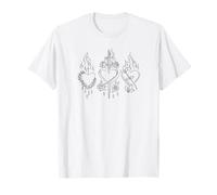 Trois Cœurs Sacrés Jésus Marie Joseph JMJ T-Shirt