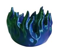 Trois D imprimé Drink Cosy - Motif de feu céruléen gradient Support décoratif, housse de veste de canette de boisson isolée | Compteur réfrigérateur 12 onces Slender Regular Soda Container Cooler Wrap