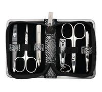 Trois épées | Exclusif Étui de manucure - pédicure - Soin des Ongles Kit/de 6 pièces - Bonne Qualité - Fabriqué à Solingen | Plusieurs Designs