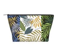 Trois Feuilles Tropicales, Trousse de Toilette Trousse de Maquillage Sac à cosmétiques Trousse de Toilette de Voyage Portable