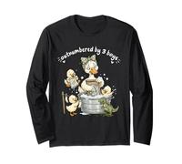 Trois garçons Plus Nombreux Que Funny Mama Goose Laundry Mom Life Manche Longue