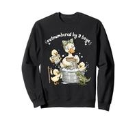 Trois garçons Plus Nombreux Que Funny Mama Goose Laundry Mom Life Sweatshirt