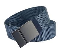 Trois générations de ceinture décontractée en nylon avec boucle plate pour homme, bleu, A