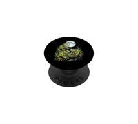 Trois Grenouilles, Lune, Crapaud, amphibien, Animal Nocturne PopSockets PopGrip Adhésif