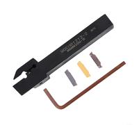 Trois inserts en carbure MGMN200 avec porte-outil de tour CNC MGEHR12122 pour rainurage professionnel sur plusieurs métaux