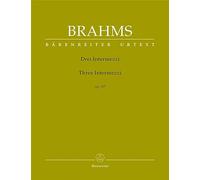 Trois intermezzi Opus 117 --- Piano