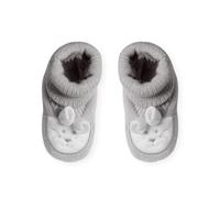 Chaussons naissance - petit lapin gris NAISSANCE(45/50)