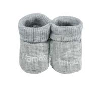 Trois Kilos Sept Chaussons naissance - Message Maman d'Amour 0-1 mois