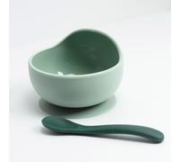 Trois Kilos Sept - Coffret Repas 2pcs Silicone Vert Sauge et Vert Sapin