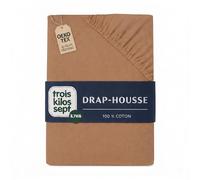 Trois Kilos Sept Drap-housse Oeko-tex® Standard 100 Marron 60x120
