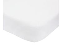 Trois Kilos Sept - Drap Housse Bébé - 100% Coton - Label Oeko-Tex® - Jersey Extensible - Blanc - 60x120 cm