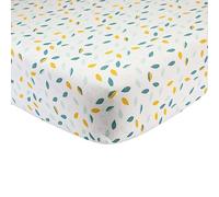 Trois Kilos Sept - Drap-housse en coton 70 x 140 cm - Feuilles