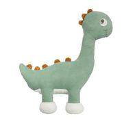 Trois Kilos Sept - Grande Peluche Dinosaure Douce - 60 cm - Diplodocus en Velours Côtelé - Jouet d'Eveil Bébé - Vert Sauge et Camel, Dès la Naissance